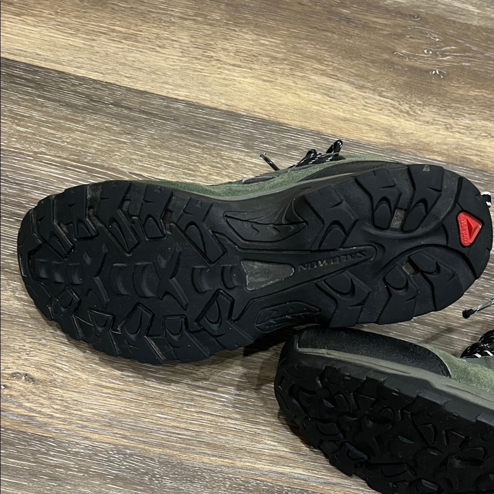 Salomon Men's Black and Green Athletic Shoes - Picture 10 of 16